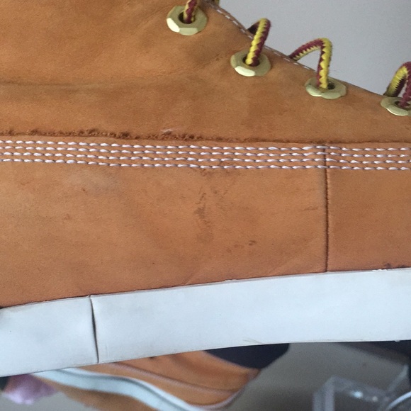 TIMBERLAND Cognac Lace Up Boots - Picture 6 of 14